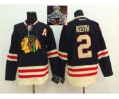 NHL Chicago Blackhawks #2 Duncan Keith 2015 Winter Classic Black 2015 Stanley Cup Champions jerseys