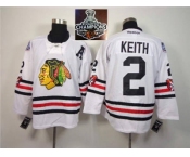 NHL Chicago Blackhawks #2 Duncan Keith 2015 Winter Classic White 2015 Stanley Cup Champions jerseys