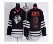 NHL Chicago Blackhawks #2 Duncan Keith Black Ice 2015 Stanley Cup Stitched Jerseys NHL Chicago Blackhawks #2 Duncan Keith Black Ice 2015 Stanley Cup Stitched Jerseys