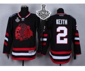 NHL Chicago Blackhawks #2 Duncan Keith Black(Red Skull) 2014 Stadium Series 2015 Stanley Cup Stitched Jerseys NHL Chicago Blackhawks #2 Duncan Keith Black(Red Skull) 2014 Stadium Series 2015 Stanley Cup Stitched Jerseys
