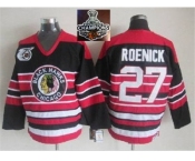 NHL Chicago Blackhawks #27 Jeremy Roenick Red Black 75TH CCM 2015 Stanley Cup Champions jerseys