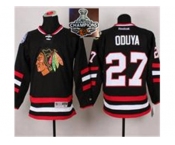 NHL Chicago Blackhawks #27 Johnny Oduya Black 2014 Stadium Series 2015 Stanley Cup Champions jerseys