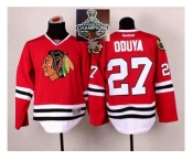 NHL Chicago Blackhawks #27 Johnny Oduya Red 2014 Stadium Series 2015 Stanley Cup Champions jerseys