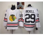 NHL Chicago Blackhawks #29 Bryan Bickell 2015 Winter Classic White 2015 Stanley Cup Champions jerseys
