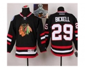 NHL Chicago Blackhawks #29 Bryan Bickell Black 2014 Stadium Series 2015 Stanley Cup Champions jerseys