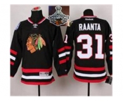 NHL Chicago Blackhawks #31 Antti Raanta Black 2014 Stadium Series 2015 Stanley Cup Champions jerseys