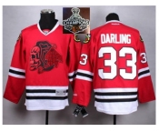 NHL Chicago Blackhawks #33 Darling Red(Red Skull) 2014 Stadium Series 2015 Stanley Cup Champions jerseys