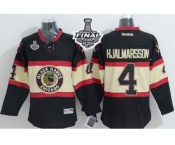 NHL Chicago Blackhawks #4 Niklas Hjalmarsson Black New Third 2015 Stanley Cup Stitched Jerseys