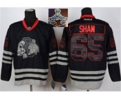 NHL Chicago Blackhawks #65 Andrew Shaw Black Ice Jersey Skull Logo Fashion 2015 Stanley Cup Champions jerseys NHL Chicago Blackhawks #65 Andrew Shaw Black Ice Jersey Skull Logo Fashion 2015 Stanley Cup Champions jerseys