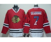 NHL Chicago Blackhawks #7 Brent Seabrook Red USA Flag Fashion Stitched Jerseys NHL Chicago Blackhawks #7 Brent Seabrook Red USA Flag Fashion Stitched Jerseys