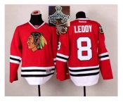 NHL Chicago Blackhawks #8 Nick Leddy Red 2014 Stadium Series 2015 Stanley Cup Champions jerseys