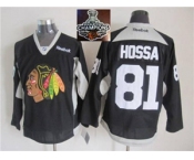 NHL Chicago Blackhawks #81 Marian Hossa Black Practice 2015 Stanley Cup Champions jerseys NHL Chicago Blackhawks #81 Marian Hossa Black Practice 2015 Stanley Cup Champions jerseys