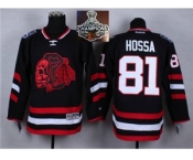 NHL Chicago Blackhawks #81 Marian Hossa Black(Red Skull) 2014 Stadium Series 2015 Stanley Cup Champions jerseys NHL Chicago Blackhawks #81 Marian Hossa Black(Red Skull) 2014 Stadium Series 2015 Stanley Cup Champions jerseys