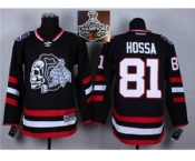 NHL Chicago Blackhawks #81 Marian Hossa Black(White Skull) 2014 Stadium Series 2015 Stanley Cup Champions jerseys NHL Chicago Blackhawks #81 Marian Hossa Black(White Skull) 2014 Stadium Series 2015 Stanley Cup Champions jerseys