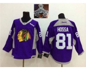 NHL Chicago Blackhawks #81 Marian Hossa Purple Practice 2015 Stanley Cup Champions jerseys NHL Chicago Blackhawks #81 Marian Hossa Purple Practice 2015 Stanley Cup Champions jerseys