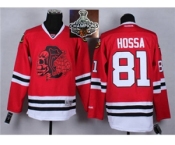 NHL Chicago Blackhawks #81 Marian Hossa Red(Red Skull) 2014 Stadium Series 2015 Stanley Cup Champions jerseys NHL Chicago Blackhawks #81 Marian Hossa Red(Red Skull) 2014 Stadium Series 2015 Stanley Cup Champions jerseys