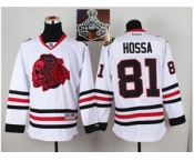 NHL Chicago Blackhawks #81 Marian Hossa White(Red Skull) 2014 Stadium Series 2015 Stanley Cup Champions jerseys NHL Chicago Blackhawks #81 Marian Hossa White(Red Skull) 2014 Stadium Series 2015 Stanley Cup Champions jerseys