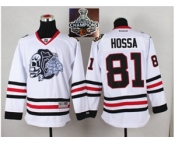 NHL Chicago Blackhawks #81 Marian Hossa White(White Skull) 2014 Stadium Series 2015 Stanley Cup Champions jerseys NHL Chicago Blackhawks #81 Marian Hossa White(White Skull) 2014 Stadium Series 2015 Stanley Cup Champions jerseys