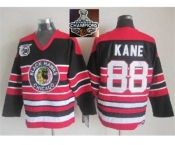 NHL Chicago Blackhawks #88 PATRICK KANE Red Black 75TH CCM 2015 Stanley Cup Champions jerseys