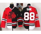 NHL Chicago Blackhawks #88 Patrick Kane Red Black Split Red Shull 2015 Stanley Cup Champions jerseys
