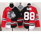 NHL Chicago Blackhawks #88 Patrick Kane Red-Black Split White Skull 2015 Stanley Cup Stitched Jerseys NHL Chicago Blackhawks #88 Patrick Kane Red-Black Split White Skull 2015 Stanley Cup Stitched Jerseys
