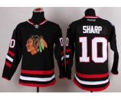 nhl jerseys chicago blackhawks #10 sharp black[2014 new stadium]