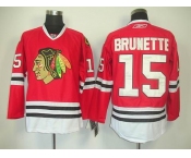 nhl jerseys chicago blackhawks #15 brunette red