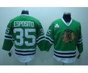 nhl jerseys chicago blackhawks #35 esposito green