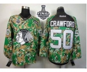 nhl jerseys chicago blackhawks #50 crawford camo[2015 stanley cup]