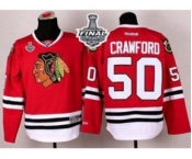 nhl jerseys chicago blackhawks #50 crawford red[2015 stanley cup]