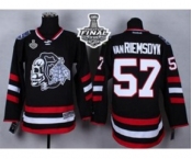 nhl jerseys chicago blackhawks #57 van riemsdyk black[the skeleton head][2015 stanley cup]