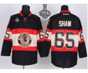 nhl jerseys chicago blackhawks #65 shaw black New Third[2015 stanley cup]