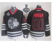 nhl jerseys chicago blackhawks #81 hossa black ice[2015 stanley cup]
