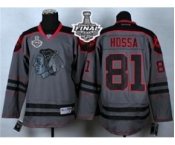 nhl jerseys chicago blackhawks #81 hossa grey[2015 stanley cup]