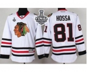 nhl jerseys chicago blackhawks #81 hossa white[2015 stanley cup]