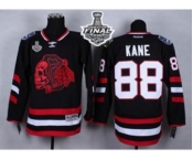 nhl jerseys chicago blackhawks #88 kane black-1[the skeleton head][2015 stanley cup]