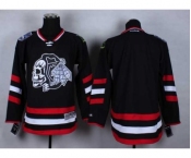 nhl jerseys chicago blackhawks blank black-1[2014 Stadium Series][the skeleton head]