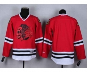 nhl jerseys chicago blackhawks blank red[the skeleton head]