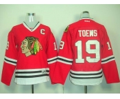 women nhl jerseys chicago blackhawks #19 toews red