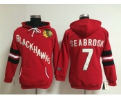 women nhl jerseys chicago blackhawks #7 seabrook red[pullover hooded sweatshirt]