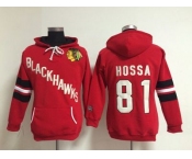 women nhl jerseys chicago blackhawks #81 hossa red[pullover hooded sweatshirt]