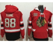 Chicago Blackhawks #88 Patrick Kane Red Name & Number Pullover NHL Hoodie