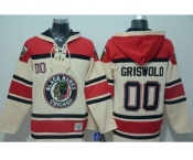 NHL Jersey Chicago Blackhawks #00 Clark Griswold Cream Sawyer Hooded Sweatshirt Stitched