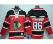 nhl jerseys chicago blackhawks #86 teravainen red[pullover hooded sweatshirt]