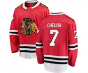 Youth Chicago Blackhawks #7 Chris Chelios Fanatics Branded Red Home Breakaway NHL Jersey