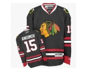Youth Reebok Chicago Blackhawks #15 Artem Anisimov Premier Black Third NHL Jersey