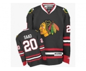 Youth Reebok Chicago Blackhawks #20 Brandon Saad Authentic Black Third NHL Jersey