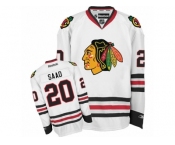 Youth Reebok Chicago Blackhawks #20 Brandon Saad Premier White Away NHL Jersey