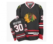 Youth Reebok Chicago Blackhawks #30 ED Belfour Premier Black Third NHL Jersey