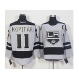 Los Angeles Kings #11 Anze Kopitar Gray Alternate Stitched NHL Jersey